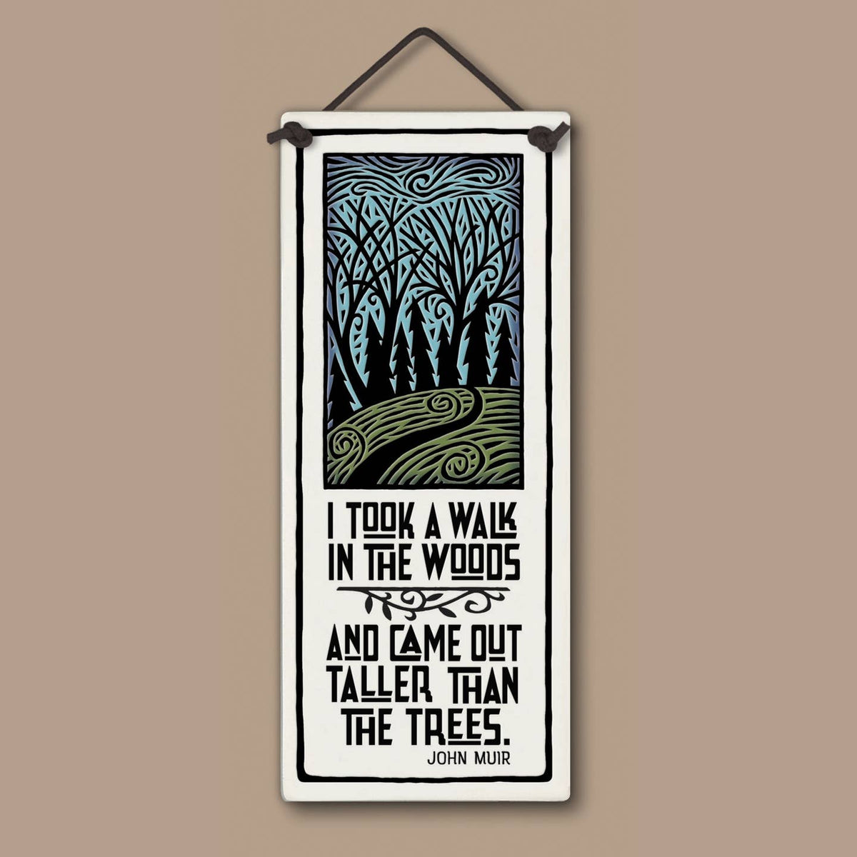 Walk in the Woods Ceramic Wall Art