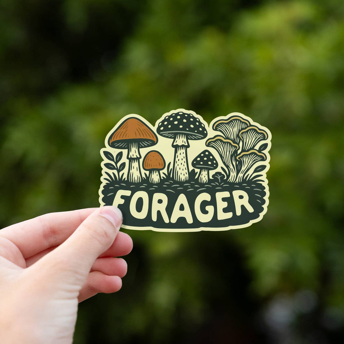 Forager - Waterproof Mushroom Sticker