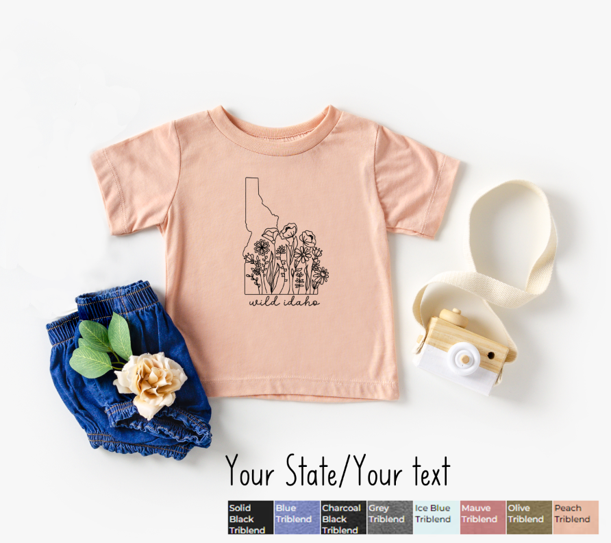 Wildflower Arizona Infant Tee / Toddler Tee - Ice Blue