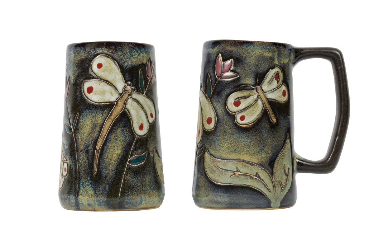 Mara Stoneware Dragon Fly Stein 16oz