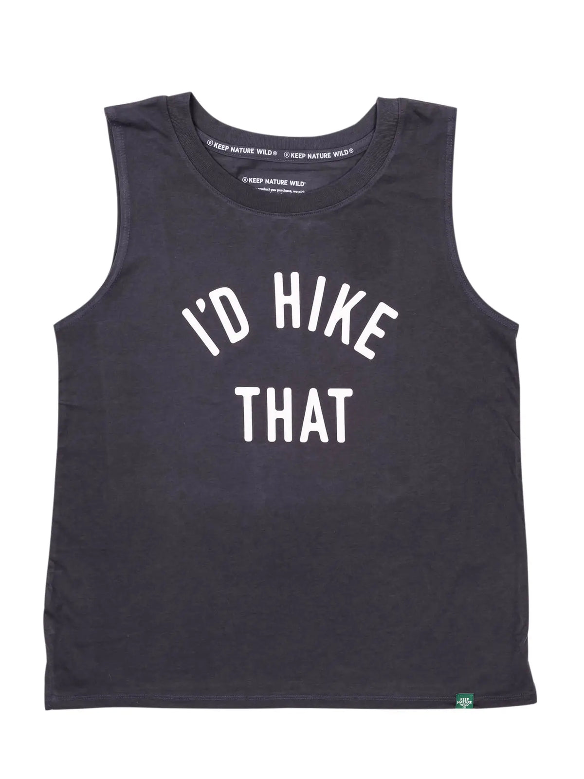 I'd Hike That Muscle Tank - Charcoal