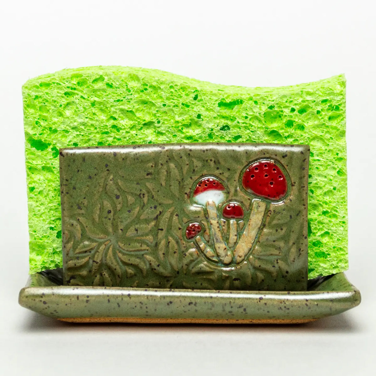 Mushroom Ceramic Sponge Tray