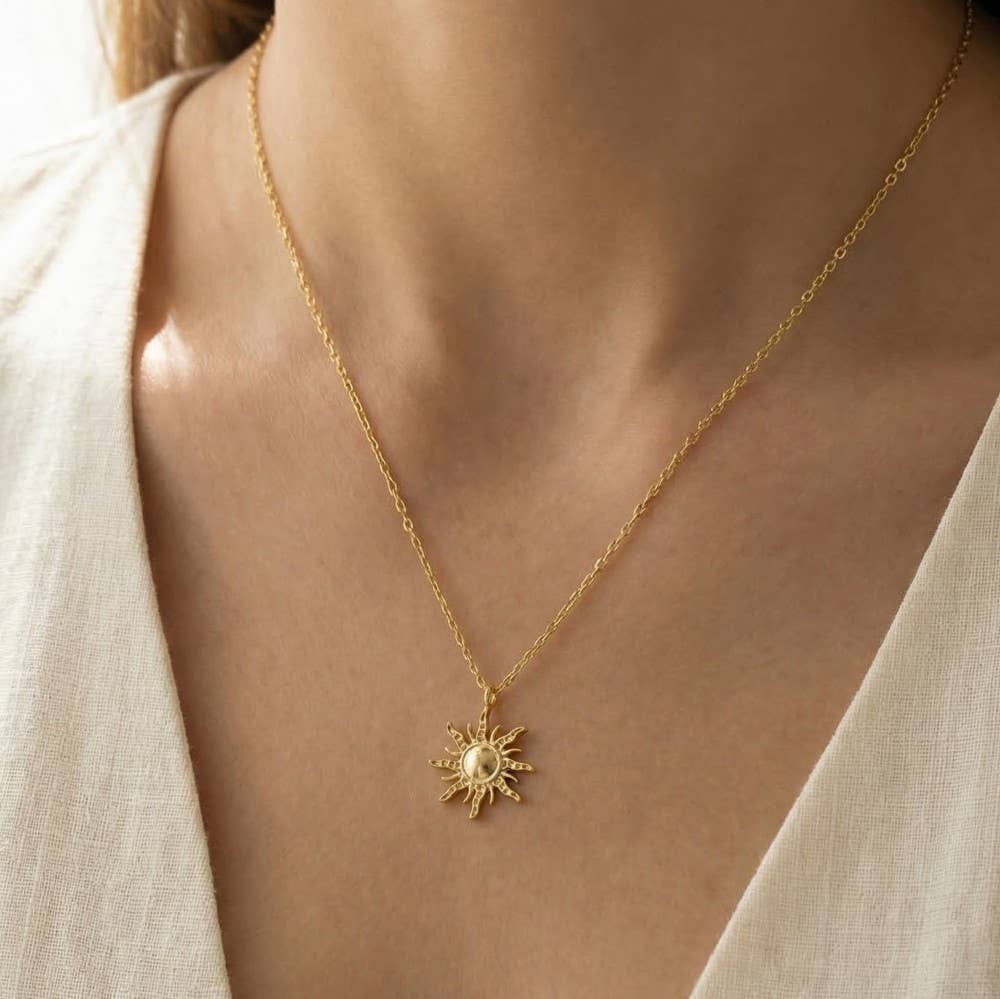 Mini Sun Pendant Necklace