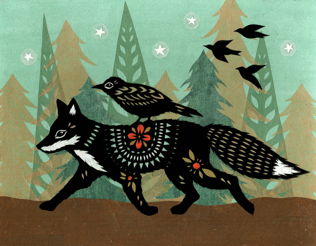 Rest Here - 8 x 10 Cut Paper Art Print
