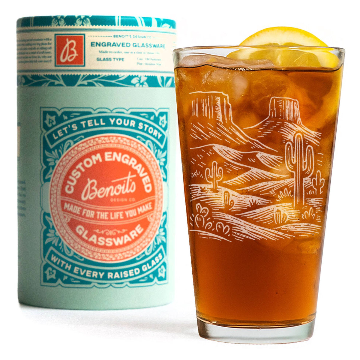 Desert Scene Pint Glass