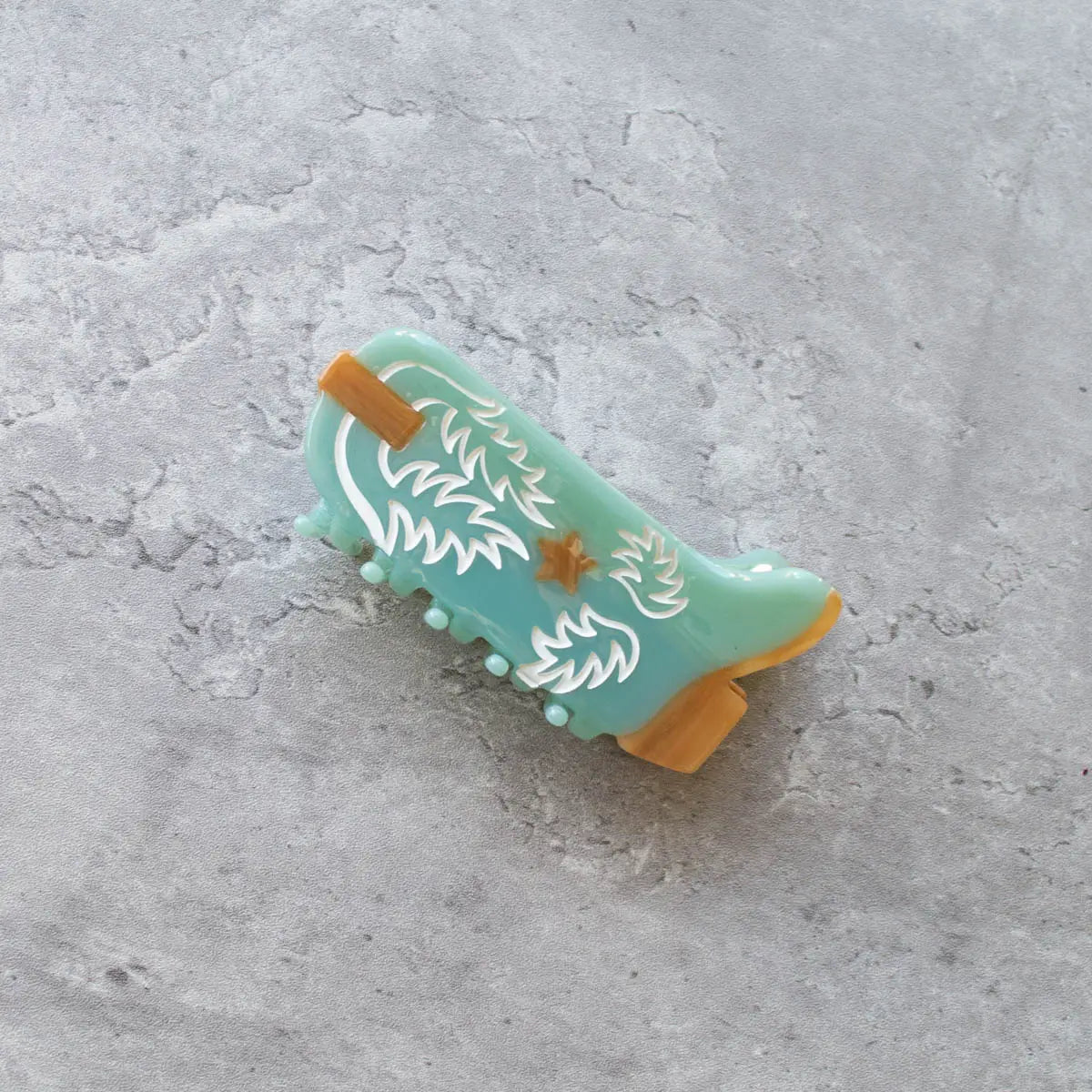 Western Cowboy Boot Claw Clip