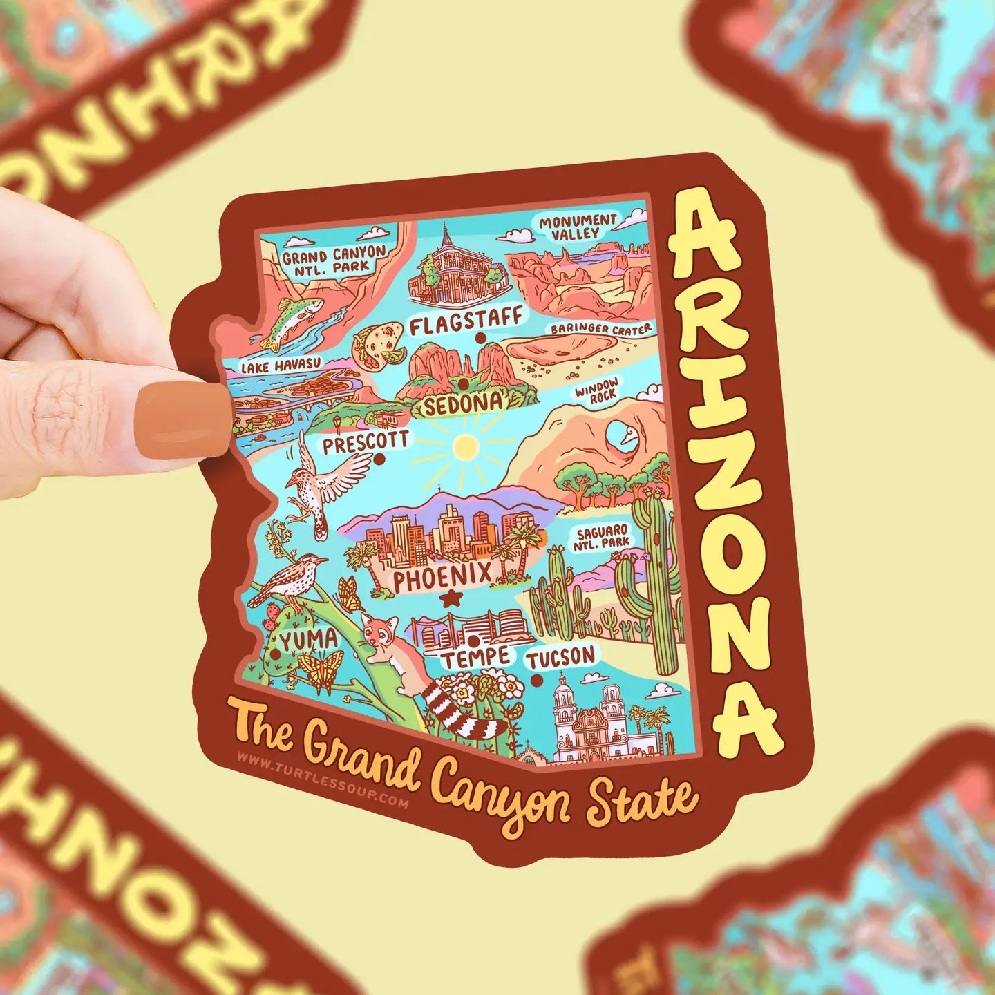 Arizona Map Sticker