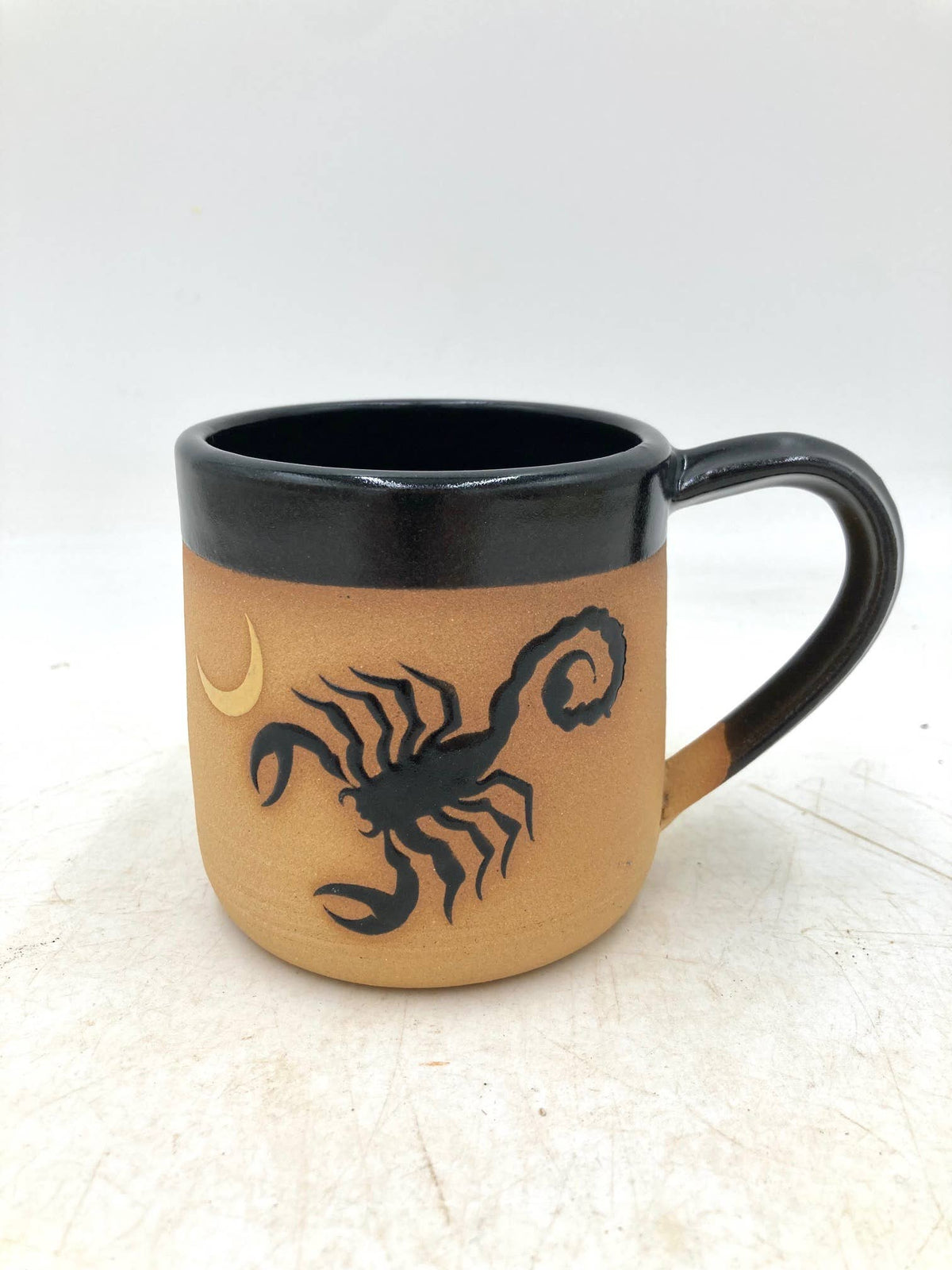 Scorpion Moon Wheel Thrown Mug
