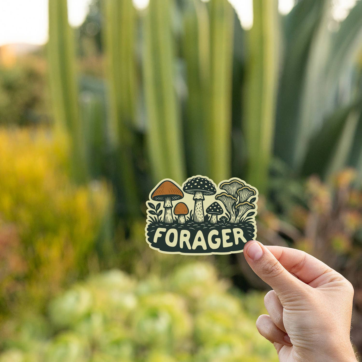 Forager - Waterproof Mushroom Sticker
