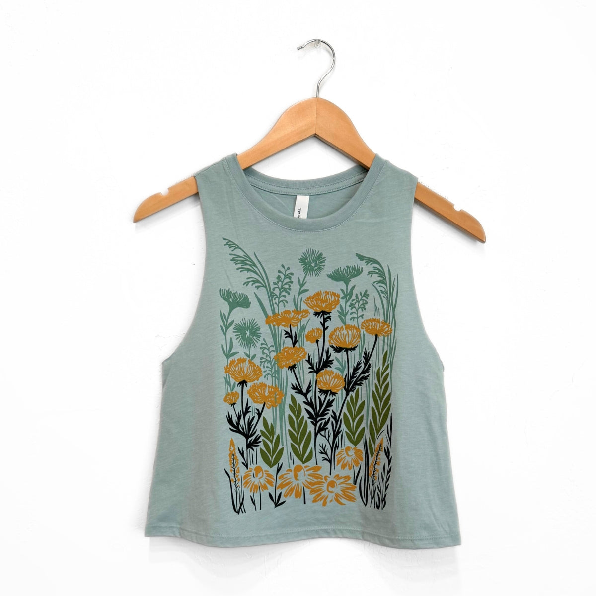 Wild Field Ladies Crop Tank - French Vanilla