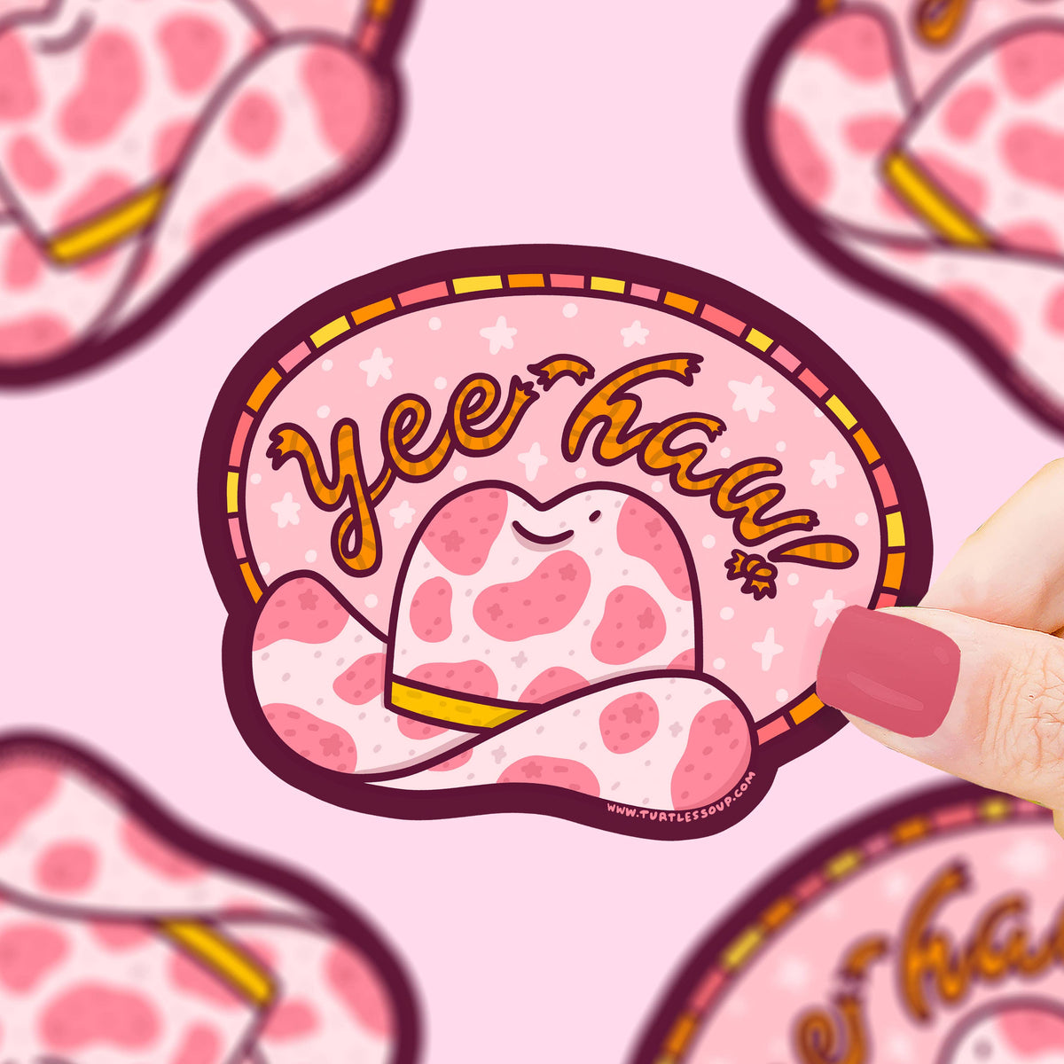 Yee Haw Cowgirl Sticker