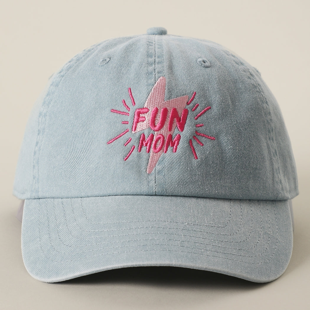 Fun Mom Embroidered Cotton Baseball Cap