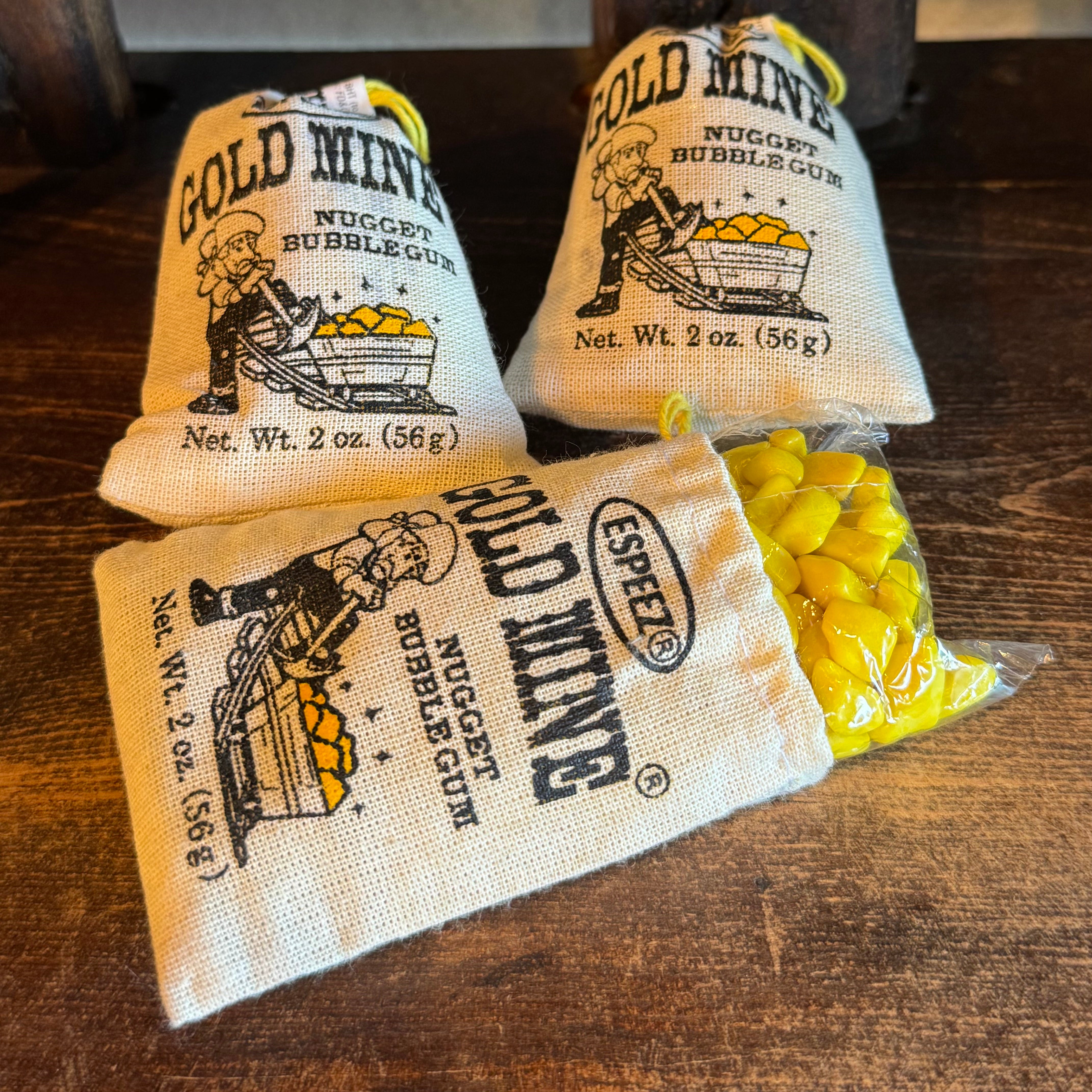 Gold Mine Bubble Gum Single 2oz Bag
