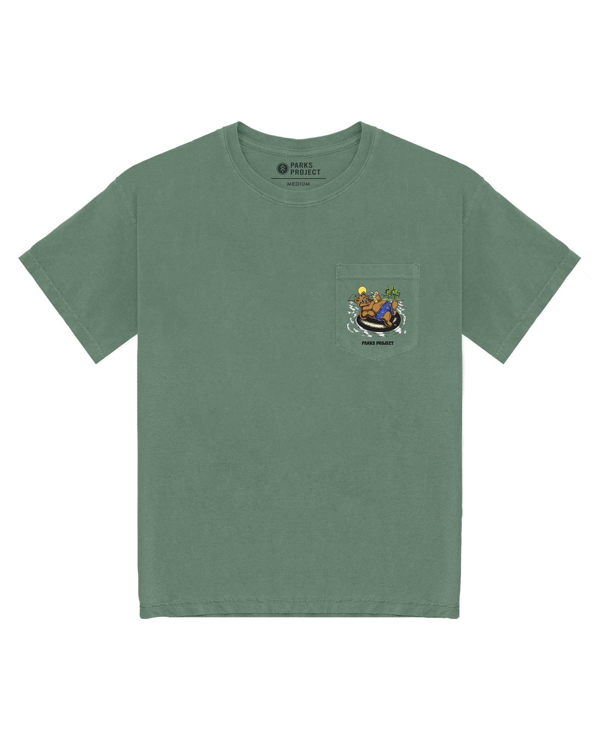 Escape to Nature Bear Float Pocket Tee - Final Sale
