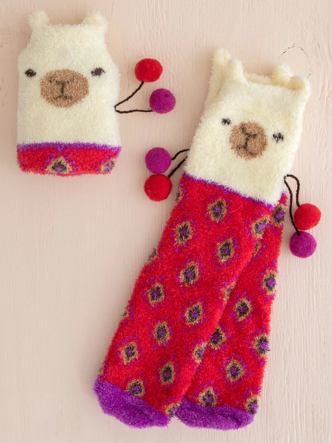 Cozy Llama Socks