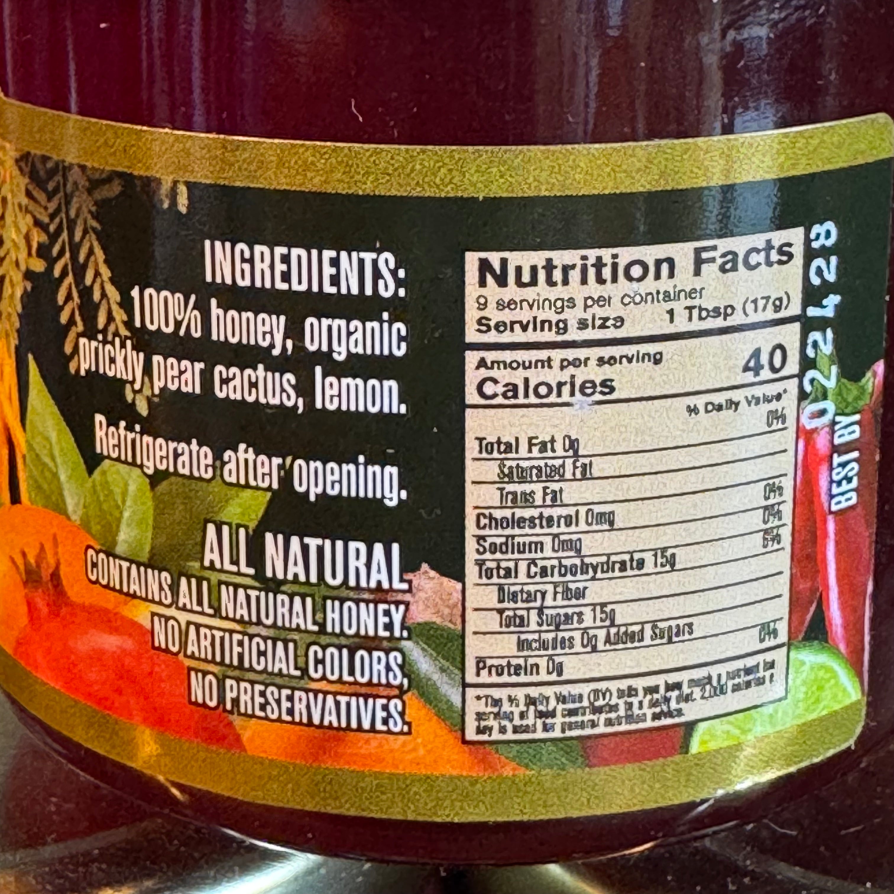 Prickly Pear Honey 5.4 oz