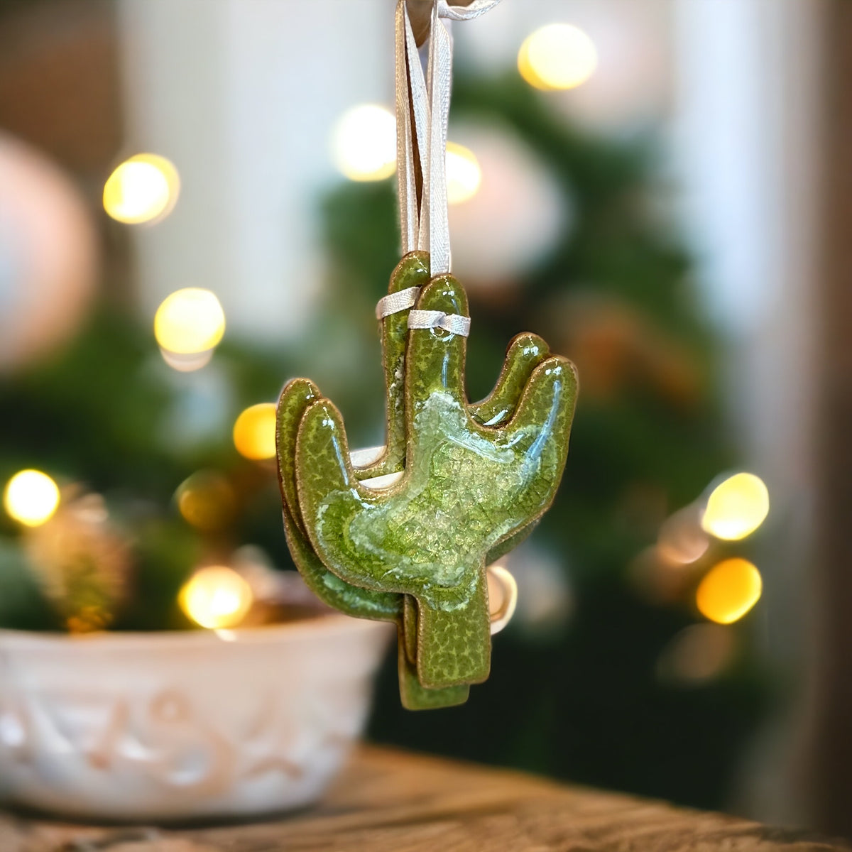 Saguaro Cactus Geode Ornament