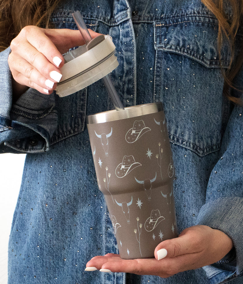 Western Print Mini Tumbler