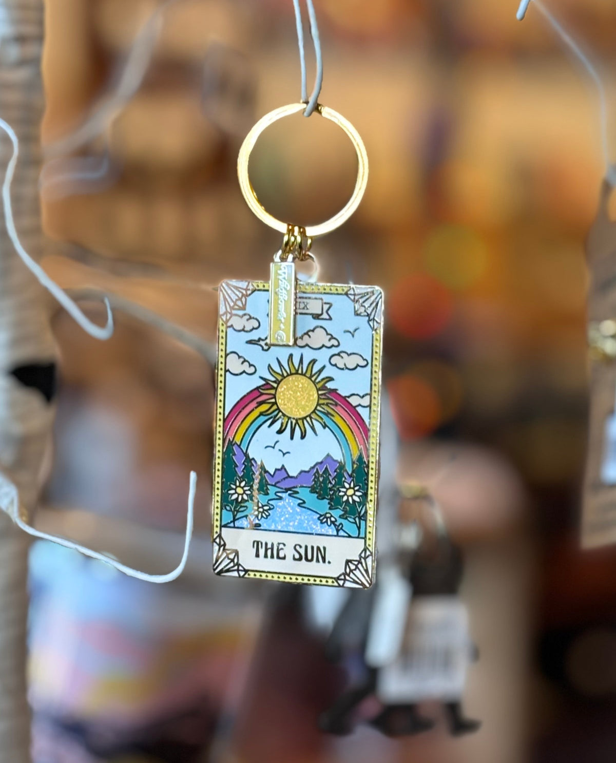 The Sun Tarot Card Keychain