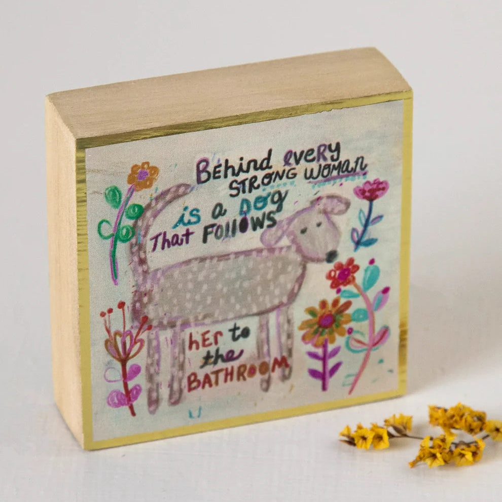 Tiny Block Keepsake - Behind Every Strong Woman