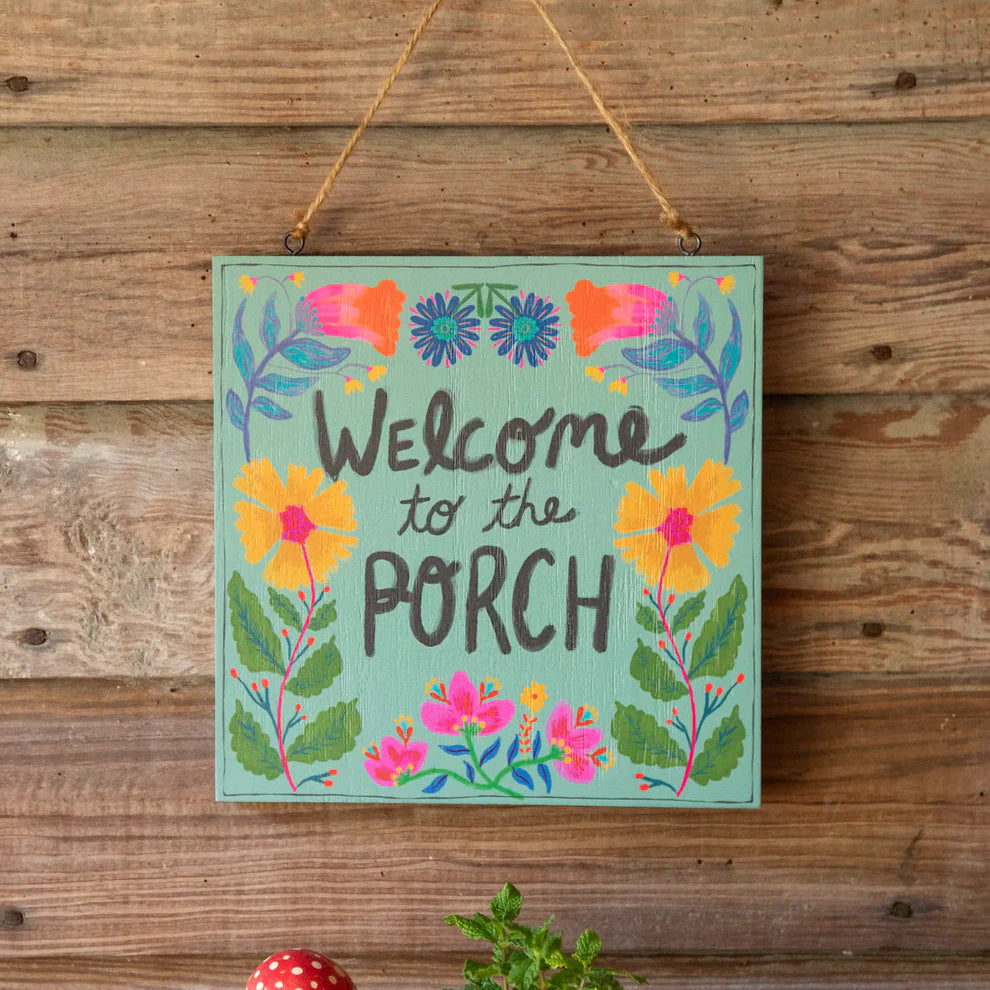 Welcome To The Porch Wooden Sign