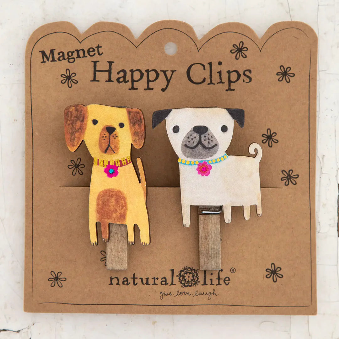 Magnetic Dog Happy Clips