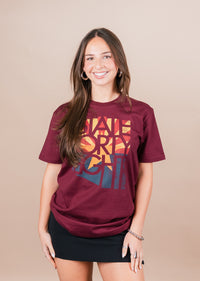 Distressed AZ Flag Maroon Tee