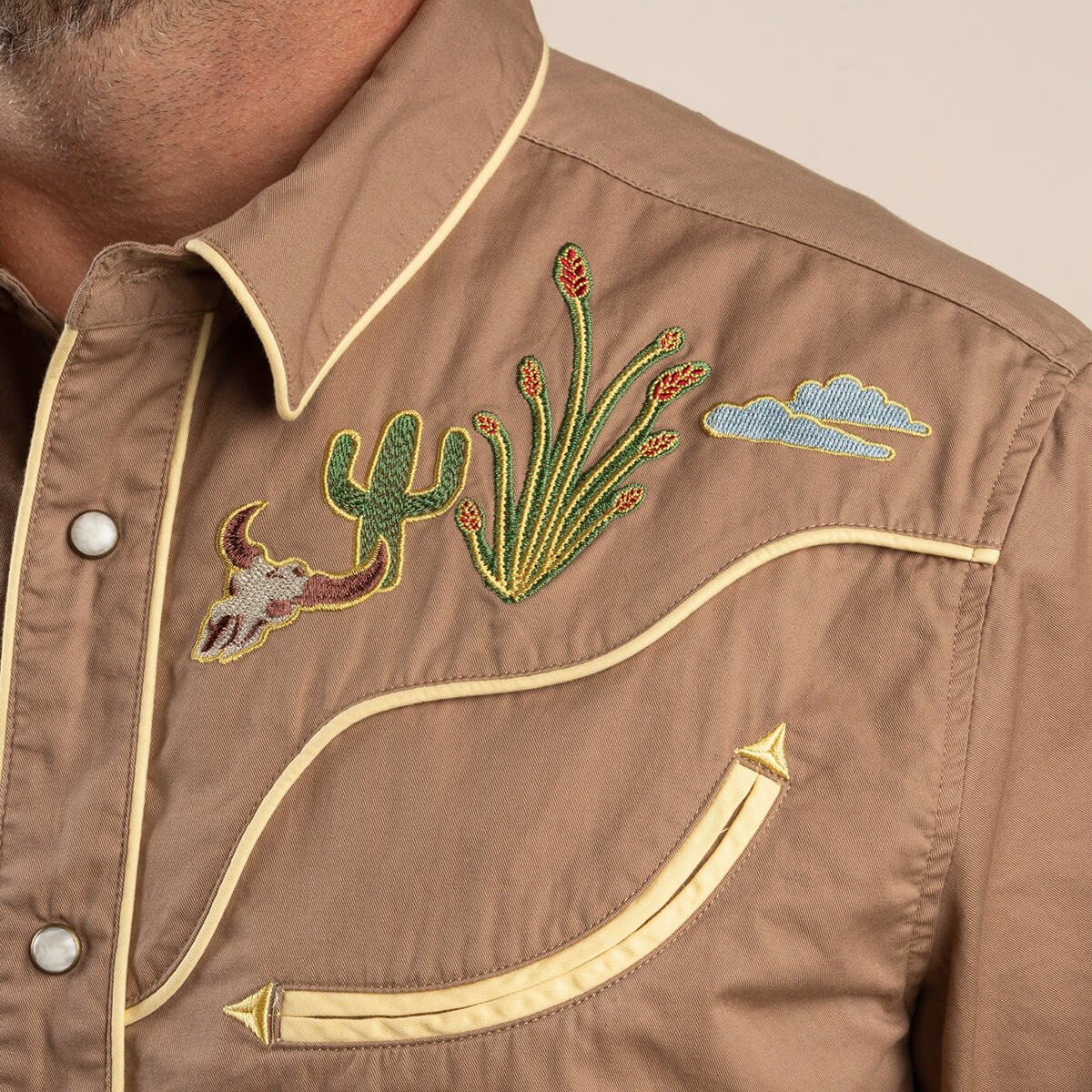 The Prescott Western Button Up Sleeve Shirt