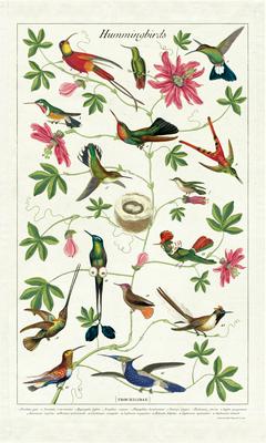Hummingbirds Vintage Tea Towel