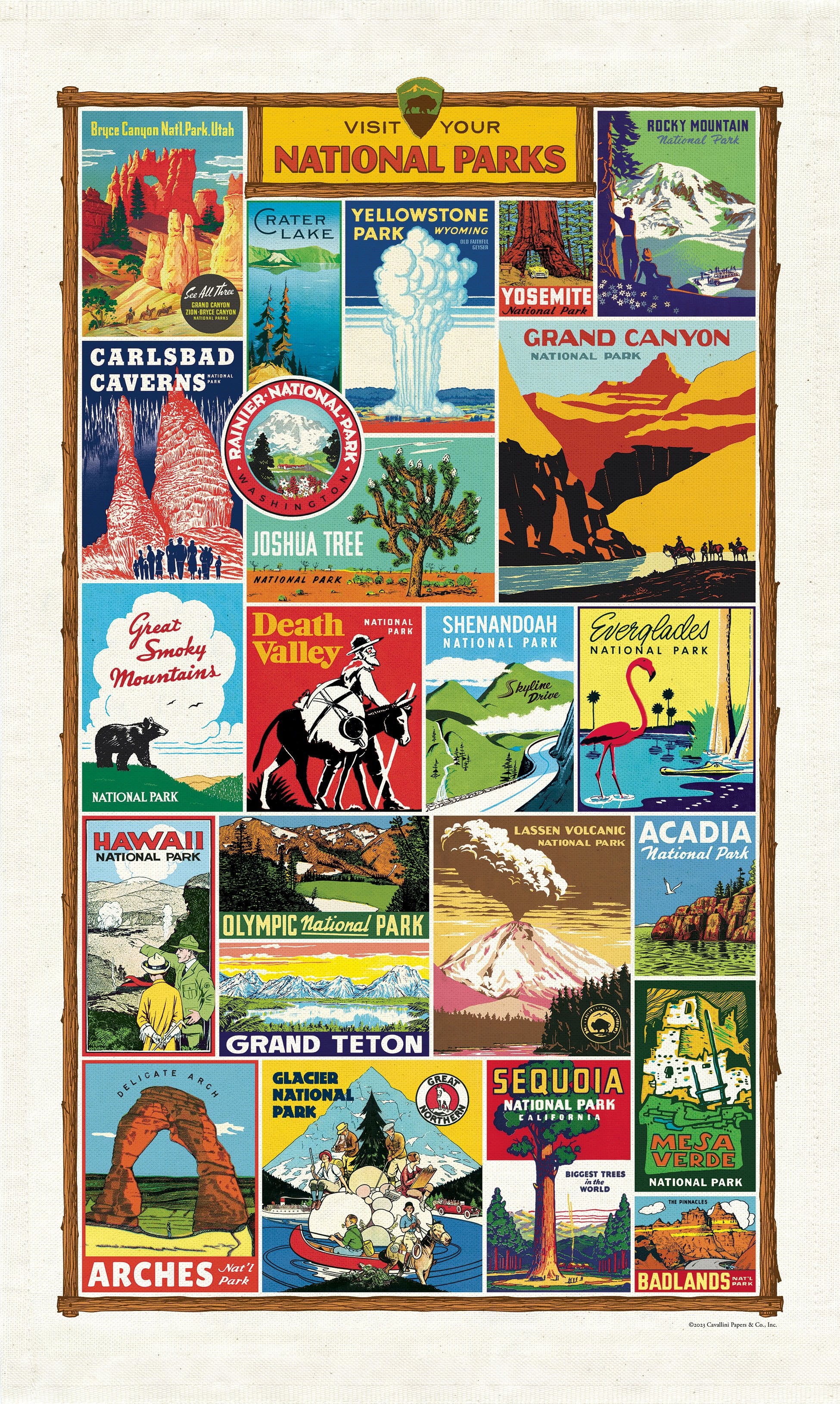 National Parks Tea Towel
