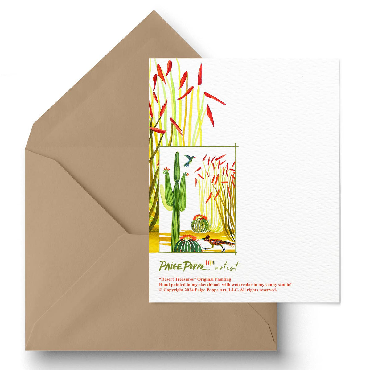 Sending Sunshine Desert Greeting Card