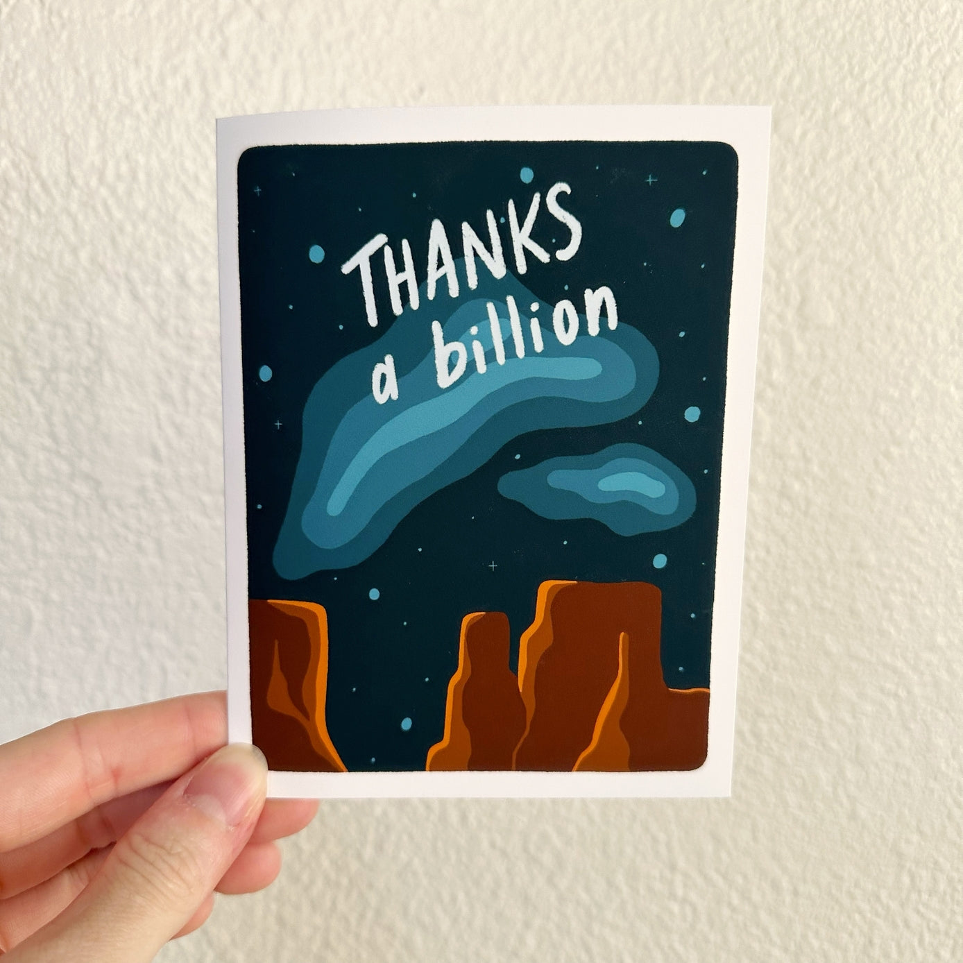 Thanks A Billion | Night Sky Thank You Card