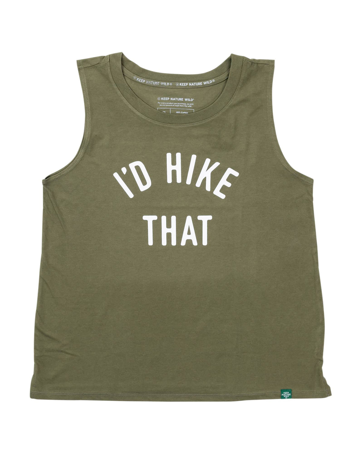 I'd Hike That Women's Muscle Tank - Olive