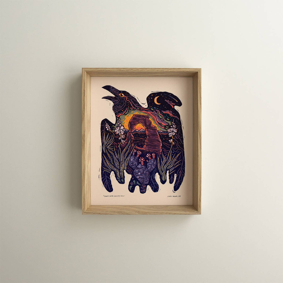 Raven Delicate Arch - 8x10 Nature Wilderness Art Print