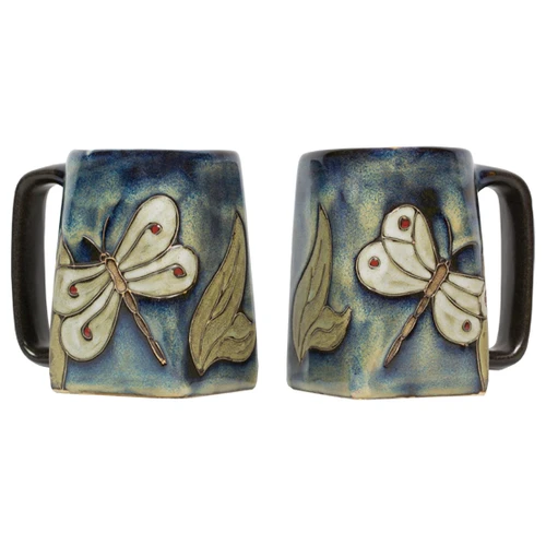 Dragonfly Stoneware Square Mug