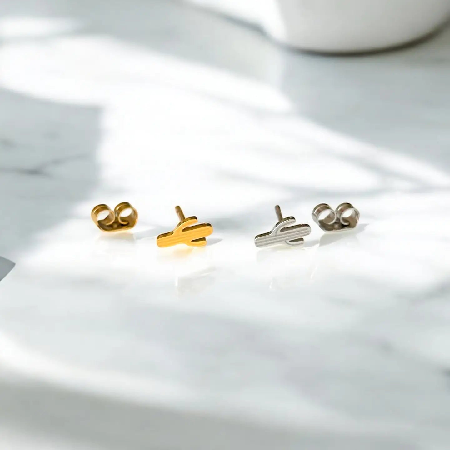 Tiny Desert Cactus Earrings