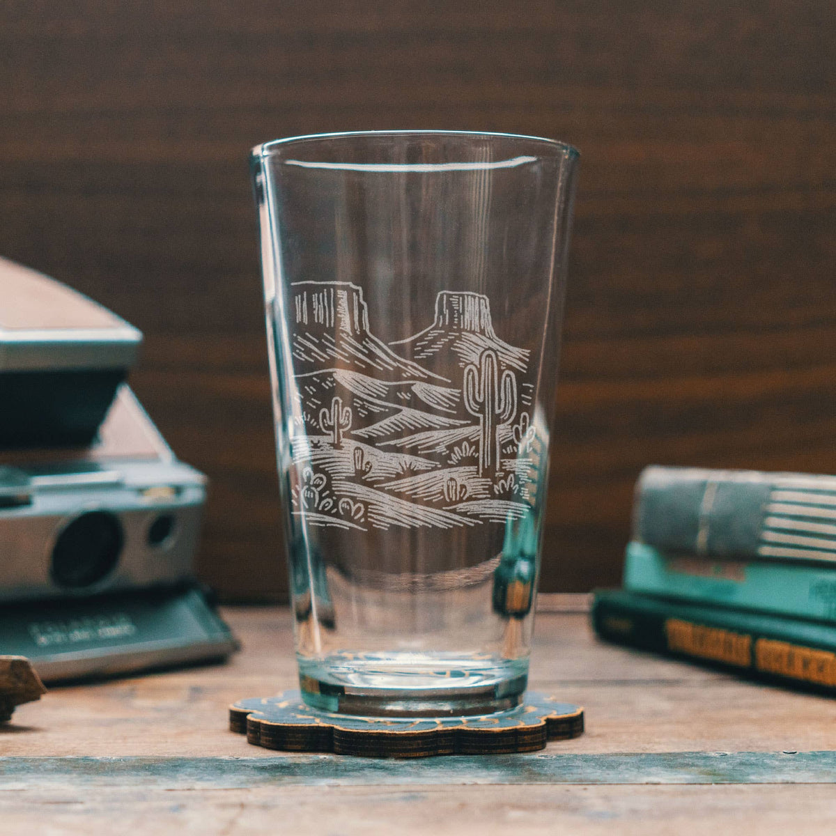 Desert Scene Pint Glass