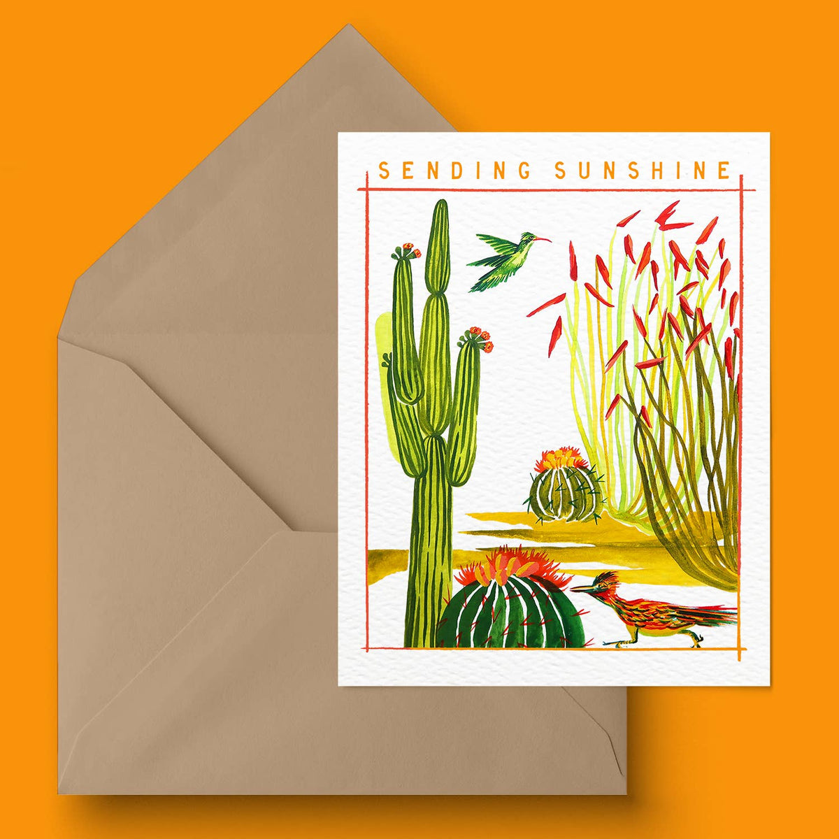 Sending Sunshine Desert Greeting Card