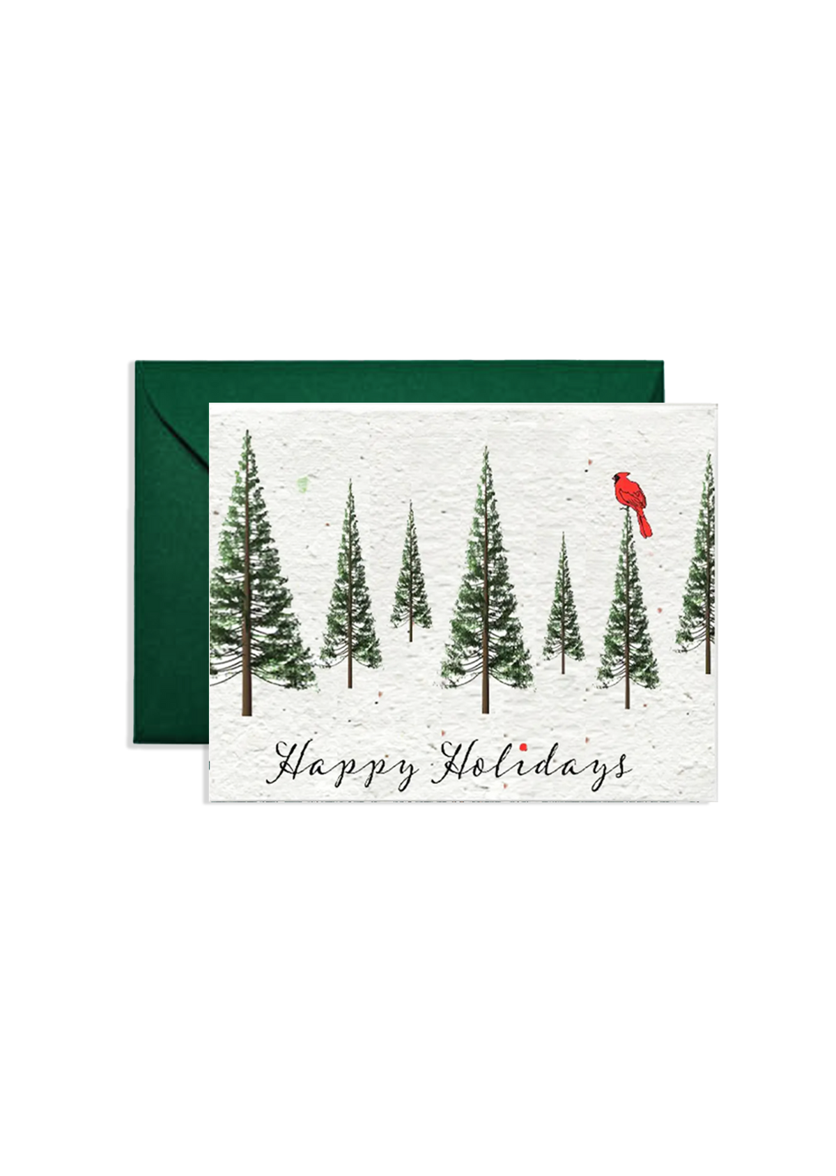 Happy Holidays Cardinal Seed Greeting Card
