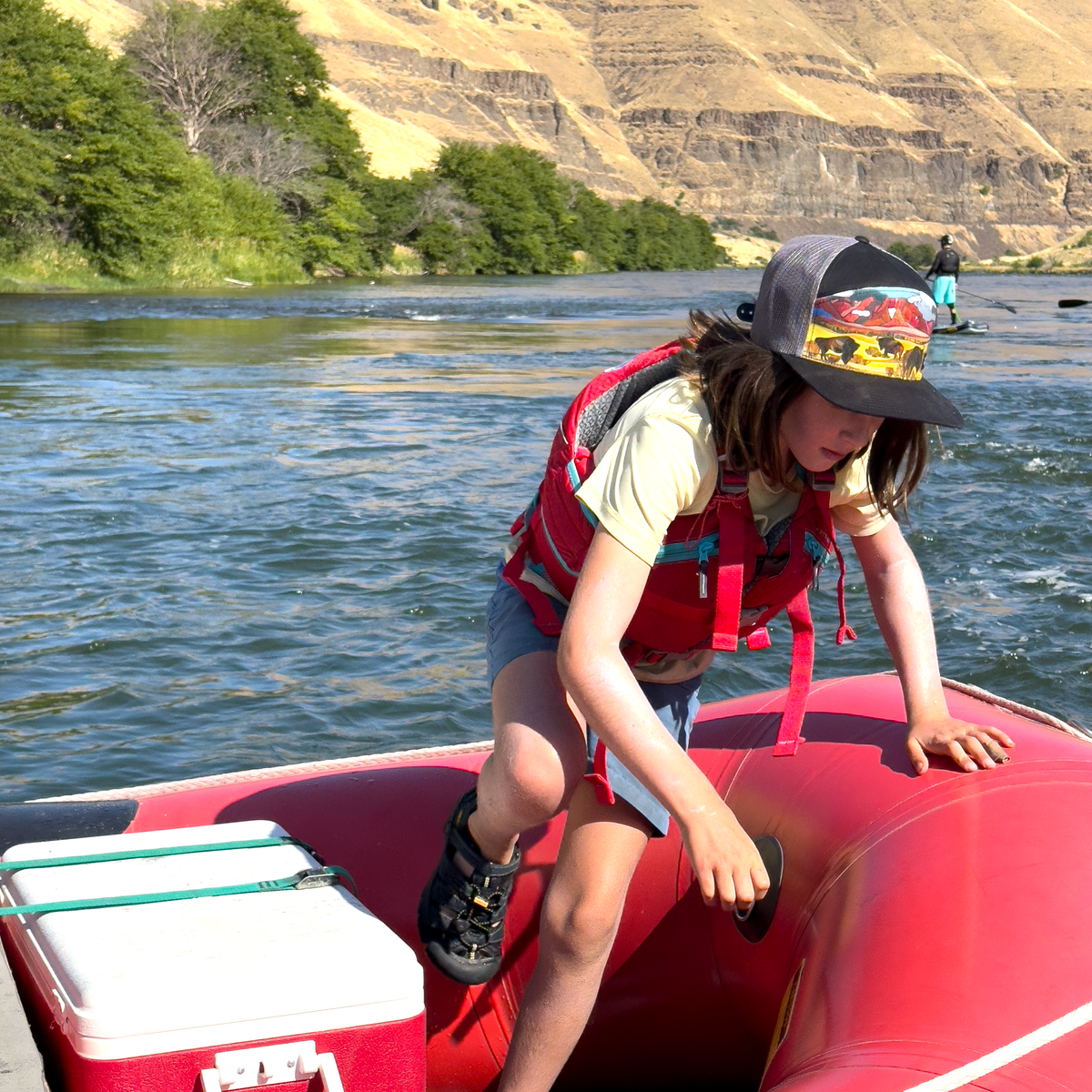 Bison & Prairielands Flat Brim Trucker