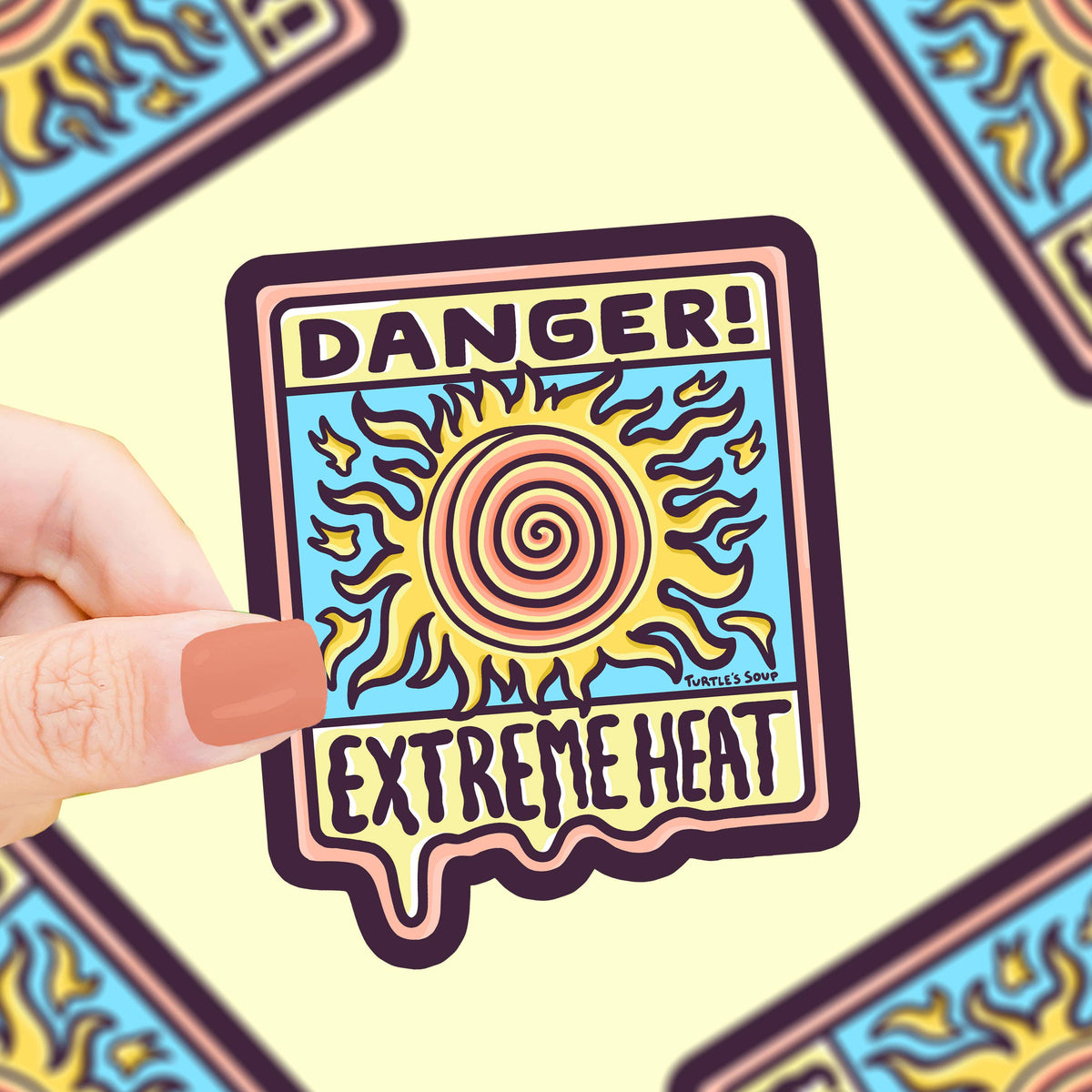Danger Extreme Heat Sticker