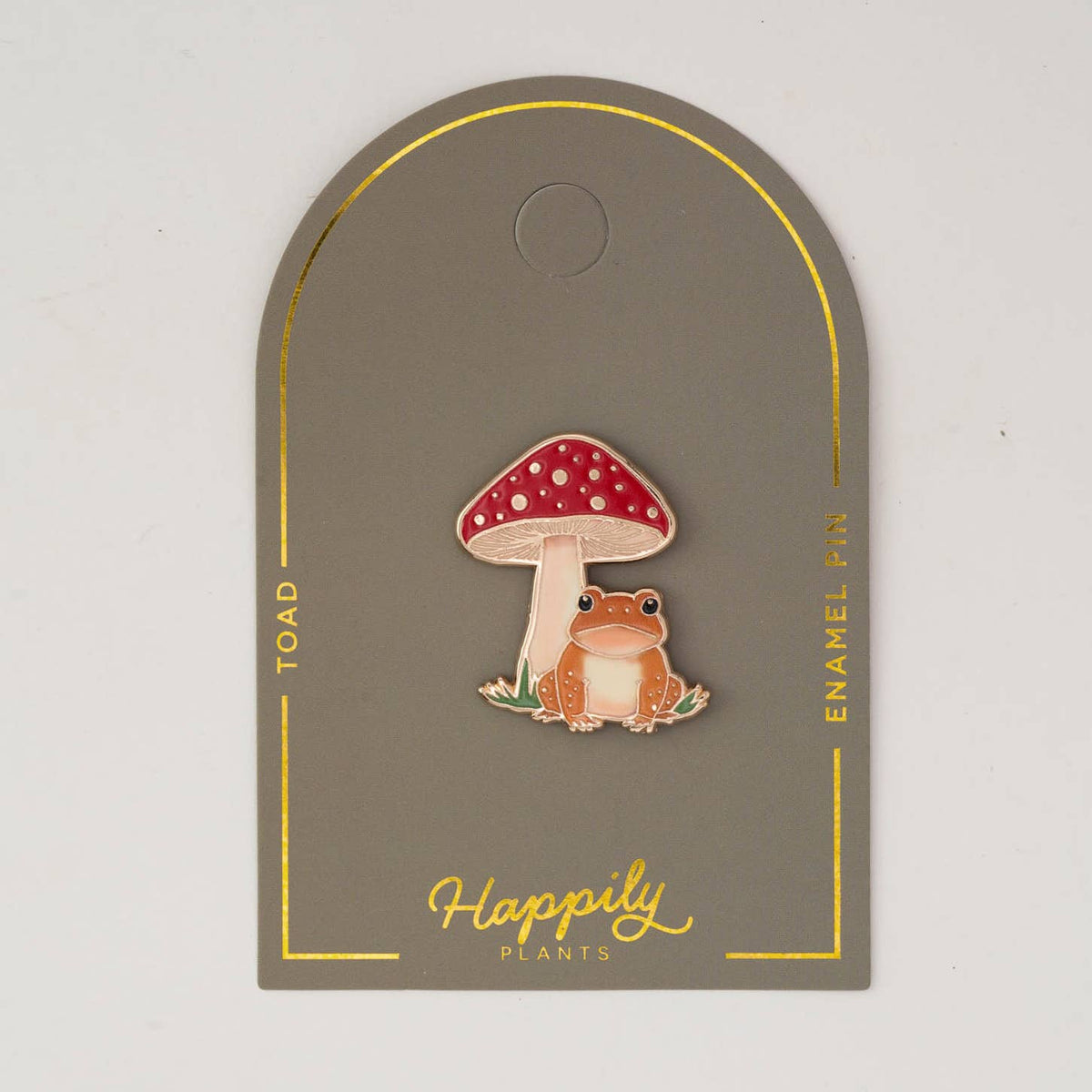 Toad & Mushroom Pin
