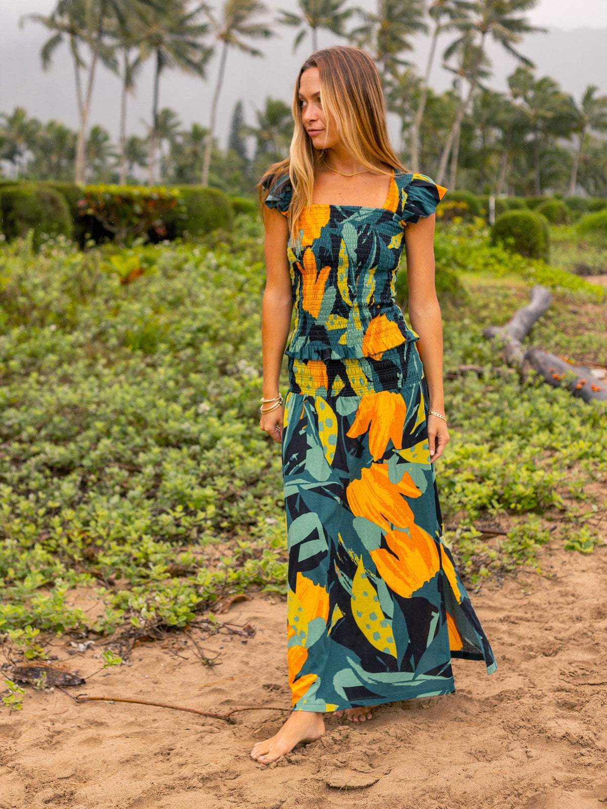 Smocked Skirt