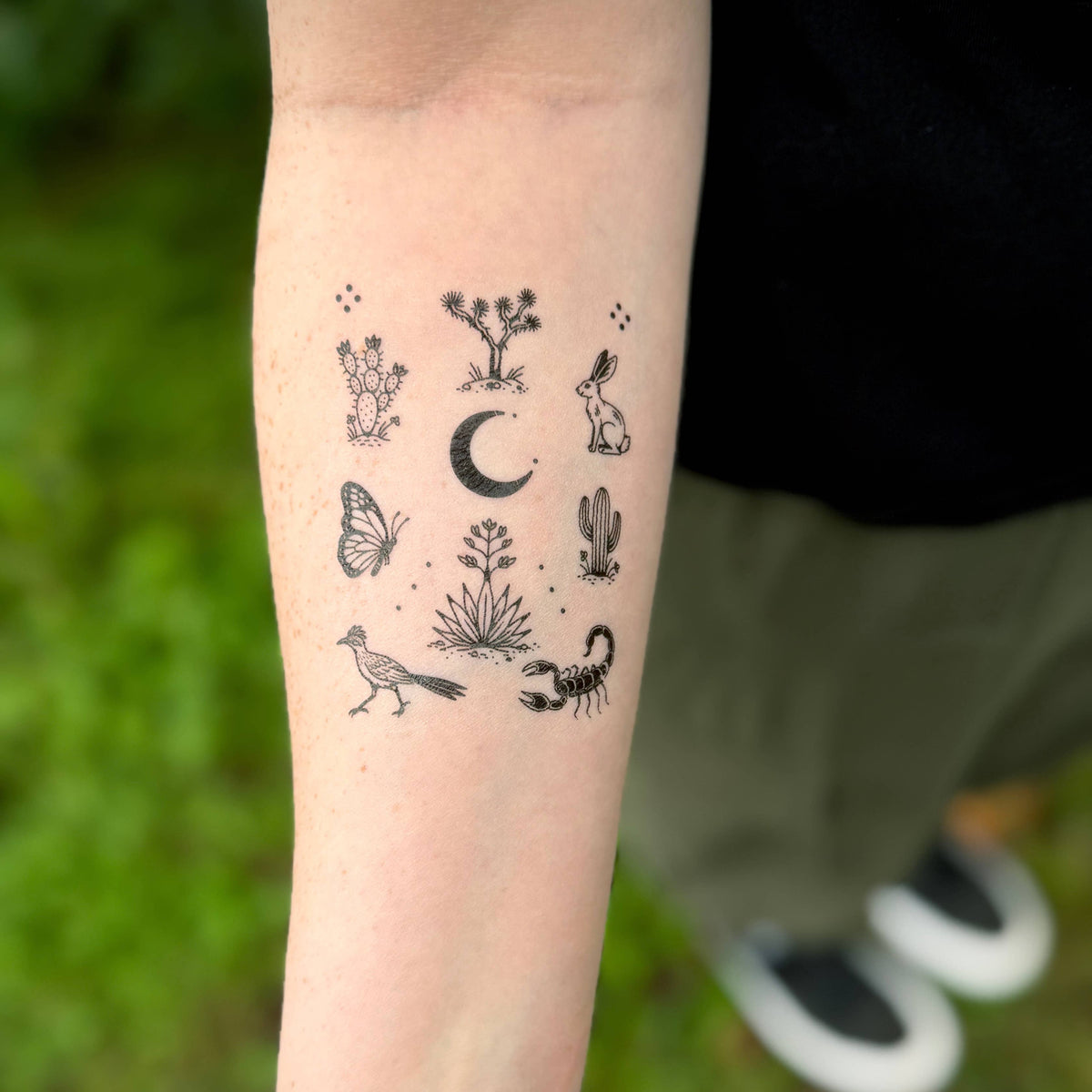Tiny Desert Wonders Temporary Tattoo