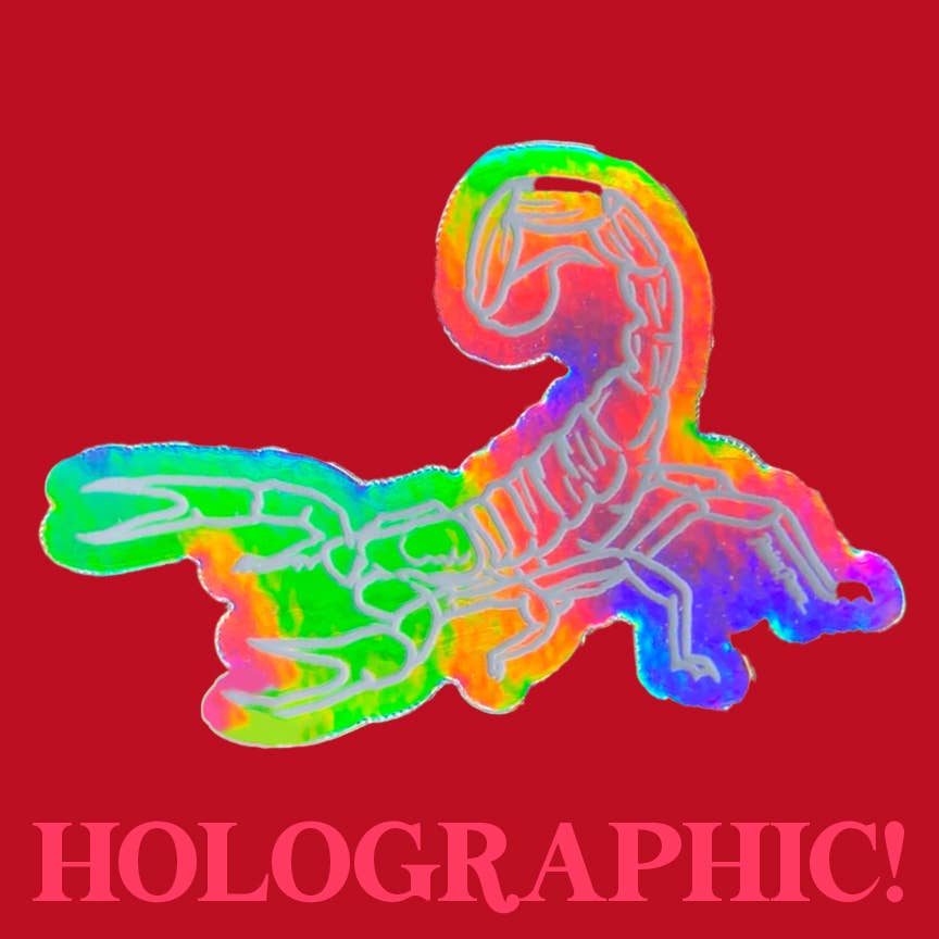 Shining Scorpion Holographic Sticker