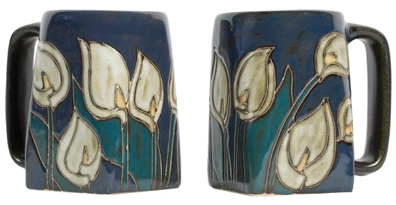 Peace Lilllies Square Stoneware Mug