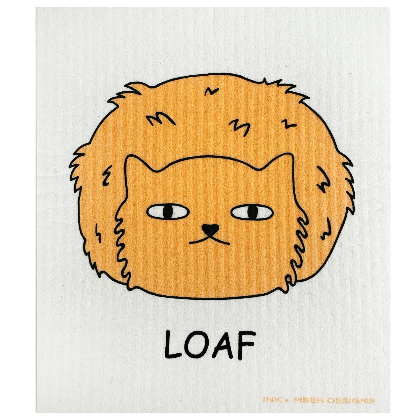 Loaf Cat Swedish Dishcloth