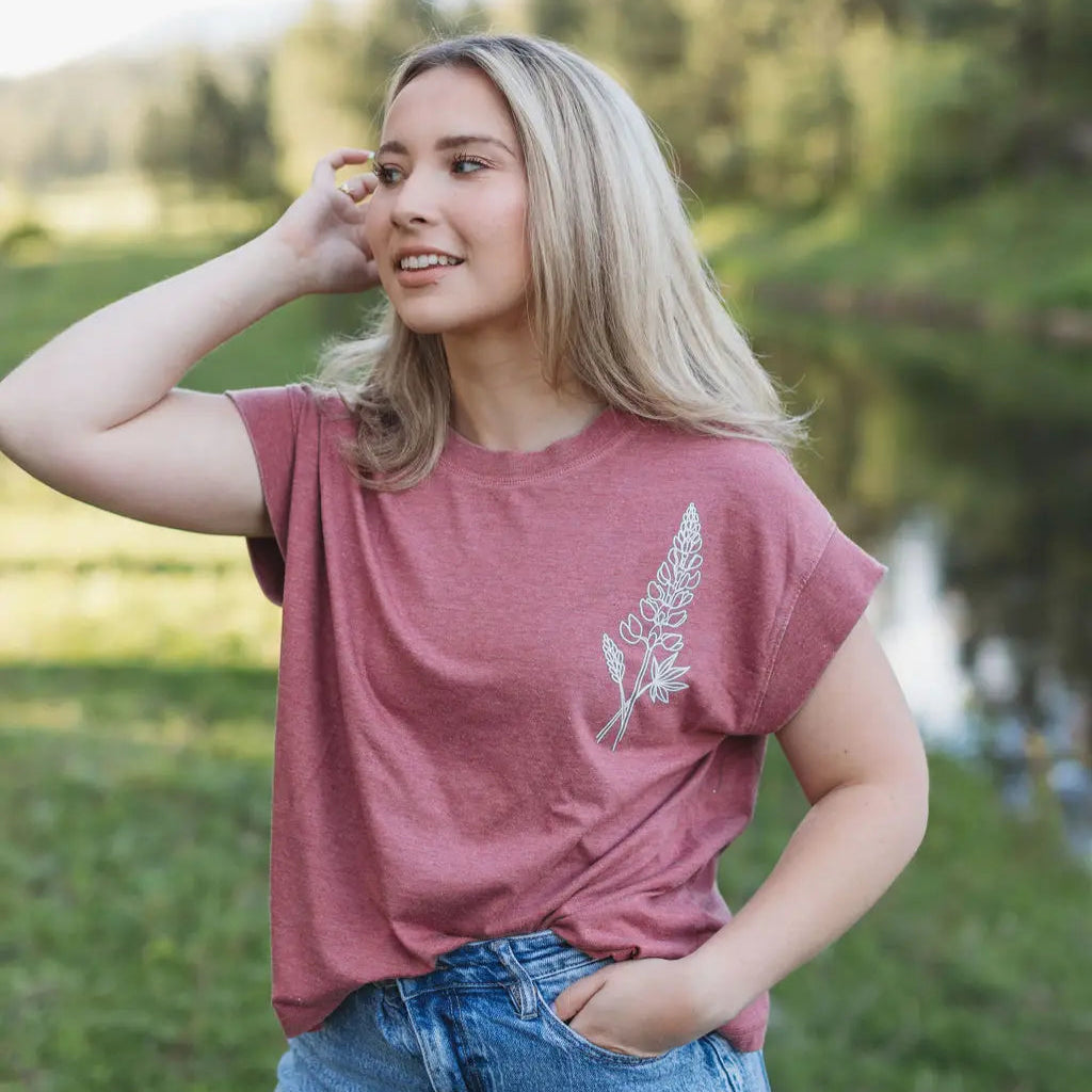 Wild Lupine Flowy Tee