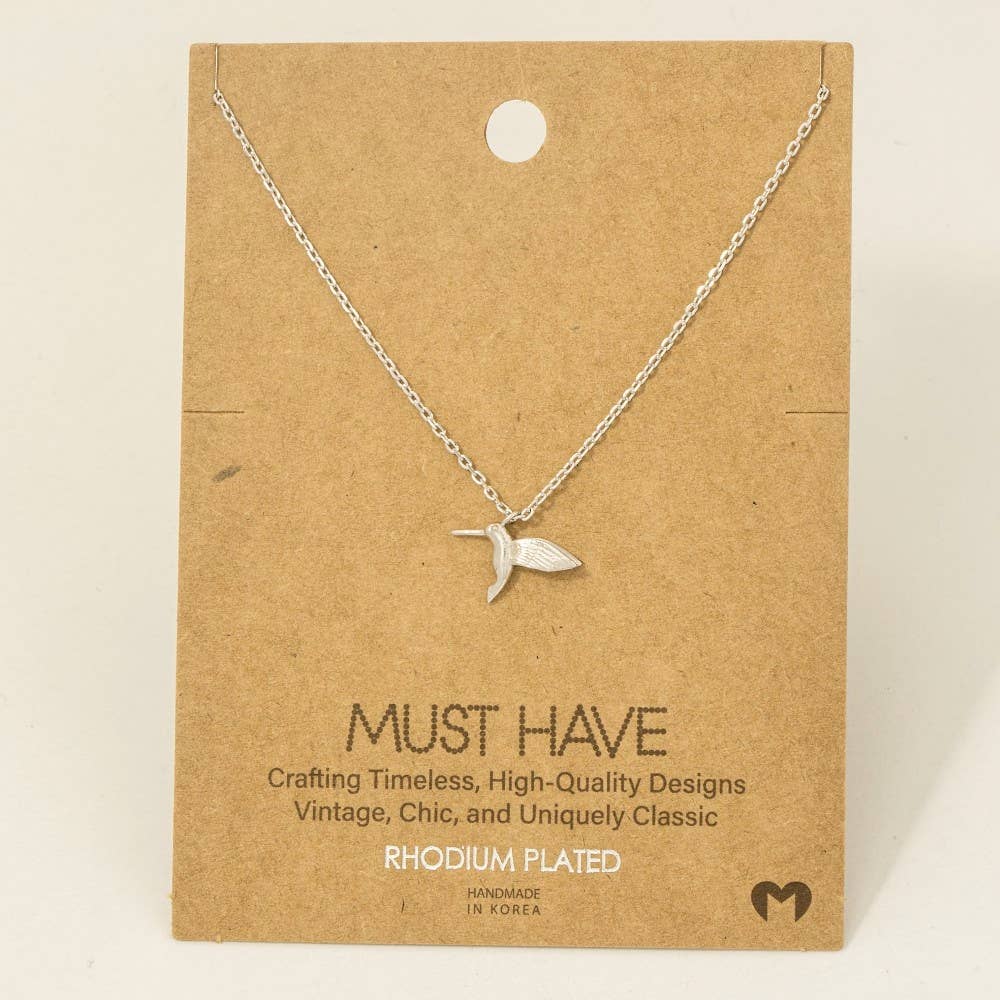 Hummingbird Pendant Necklace