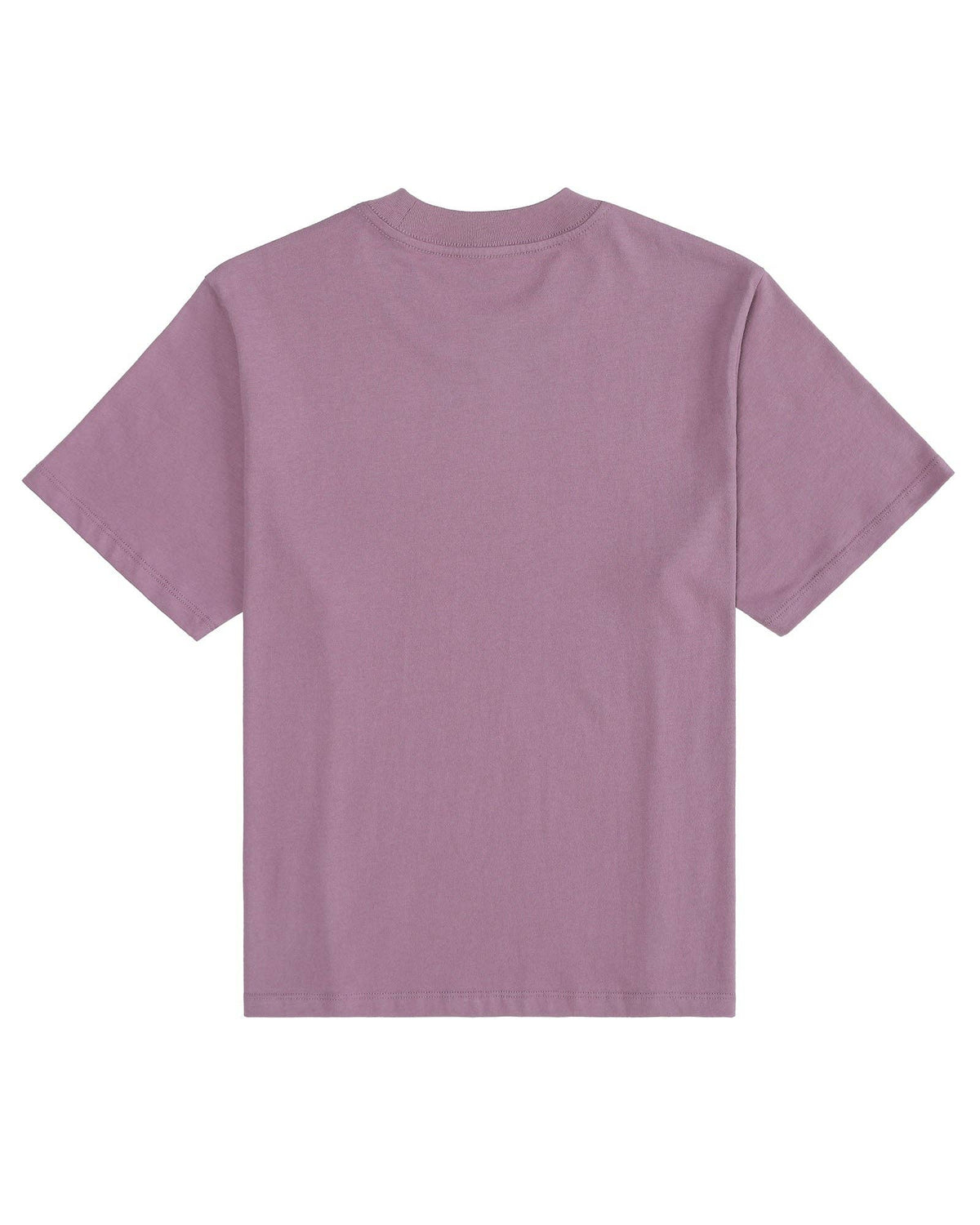 Back view of Peaceful Parks Boxy Tee in lavender showing the crew neck and short sleeves.